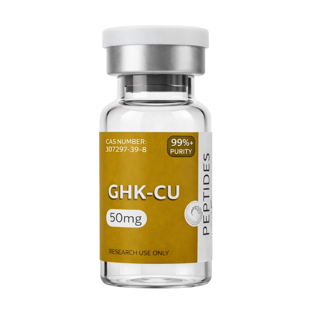 GHK‑CU research peptide in sealed vial from Opeptides