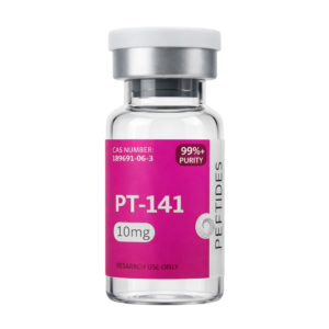 PT‑141 research peptide in sealed vial from Opeptides