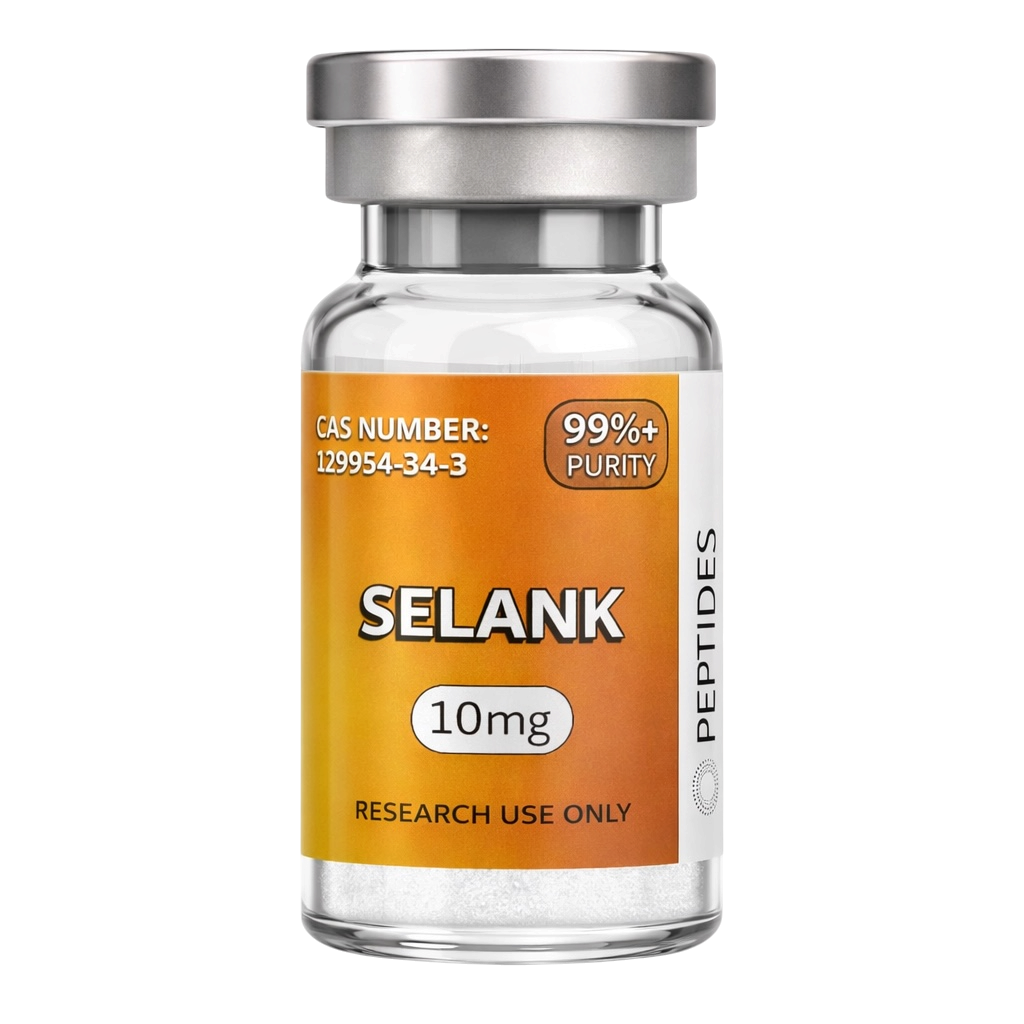 Selank research peptide vial from Opeptides