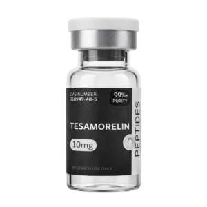 Tesamorelin research peptide in sealed vial from Opeptides