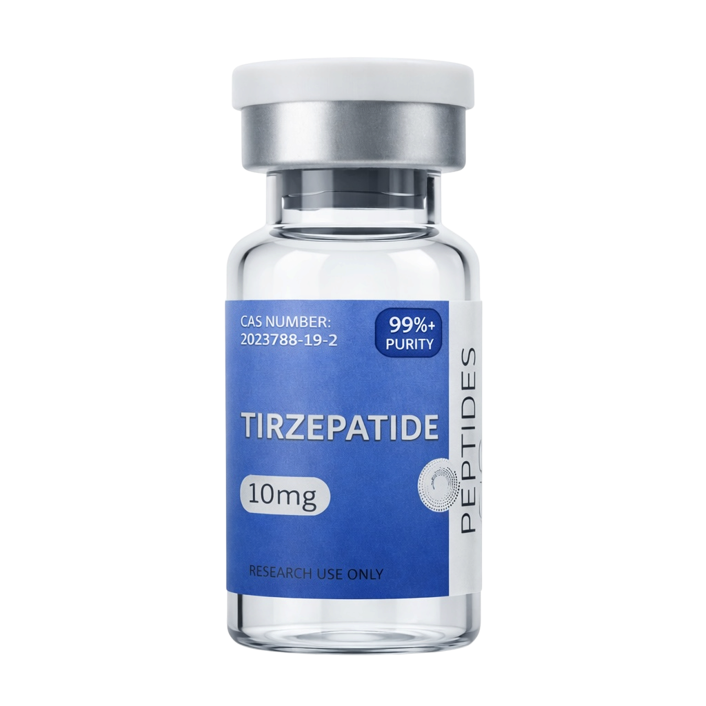 Trizepatide research peptide in sealed vial from Opeptides