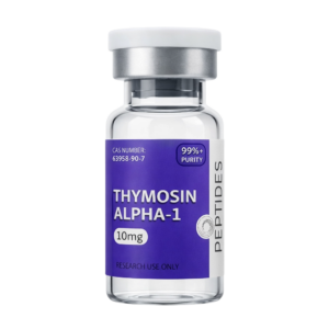 Opeptides Thymosin Alpha‑1 research peptide vial with sterile laboratory packaging