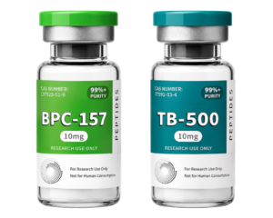 Wolverine Kit BPC‑157 10mg and TB‑500 10mg peptide vials for healing and recovery research